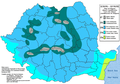 Image 82Romania map of Köppen climate classification, according with Clima României from the Administrația Națională de Meteorologie, Bucharest 2008 (from Geography of Romania)