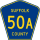 County Route 50A marker