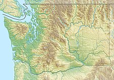 Map showing the location of White Salmon Glacier
