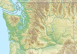 Location of Spirit Lake in Washington, USA.