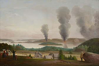 Ruotsinsalmi is Burning, Scene from the Crimean War, 1855–56