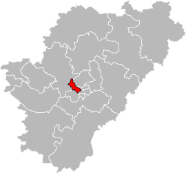 Situation of the canton of Angoulême-1 in the department of Charente