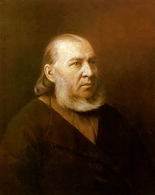 Portrait of Aksakov by Vasily Perov