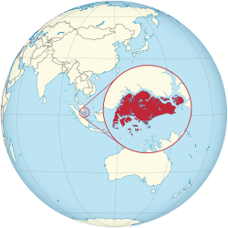 Location of Japanese-occupied Singapore