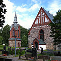 The Church of St. Lawrence (Finnish: Pyhän Laurin kirkko), the oldest church of Vantaa (c. 1460) in the Helsinki Parish Village