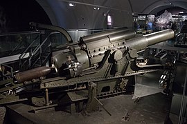 38 cm siege howitzer, Austria Hungary 1916, in the Heeresgeschichtliches Museum, Vienna