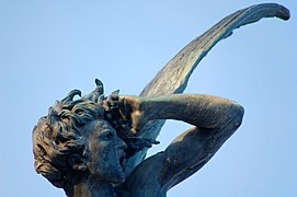 Detail of the statue