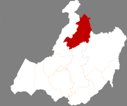 Location of Genhe in Hulunbuir City