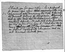 Draft of a telegram from Fr. O'Flanagan to Lloyd George, December 1920