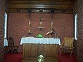 The High Altar set up for Wednesday morning Eucharist.