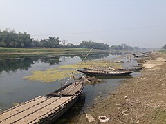 Village boats in Jalangi River