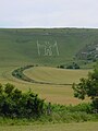 Image 90 Credit: Cupcakekid View of the Long Man of Wilmington in the South Downs More about The Long Man of Wilmington... (from Portal:East Sussex/Selected pictures)