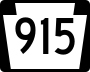 Pennsylvania Route 915 marker