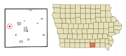 Location of Plano, Iowa