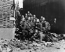 Imperial Japanese Navy Special Landing Forces in Shanghai during 1937.