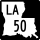 Louisiana Highway 50 marker