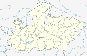 Map showing the location of Van Vihar National Park