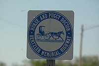 Sign north of city in 2007