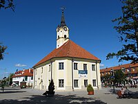 Baroque town hall in Bielsk Podlaski, a former royal city of Poland and capital of Bielsk Land
