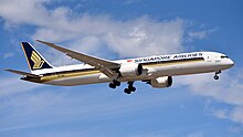 The 1,000th 787, 9V-SCP, was delivered to Singapore Airlines in 2023[3]