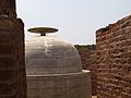 An early stupa at Guntupalle, probably Maurya Empire, third century BCE
