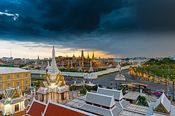 Grand Palace, the official residence of the King of Siam (and later Thailand) since 1782