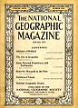 A 1915 issue of National Geographic, with its characteristic yellow borders