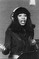 Image 3Donna Summer wearing headphones during a recording session in 1977 (from Recording studio)