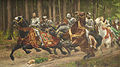 'La Fuite de Charles le Téméraire', 'The Flight of Charles the Bold' 1894-5, OOC 340 x 560 cm