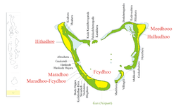 Maradhoo is located in Addu Atoll