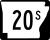 Highway 20S marker
