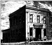 Bank of Michigan Building, SW corner of Jefferson and Griswold, built 1836