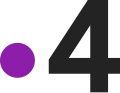 On-screen logo of France 4 from 2018