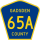 County Road 65A marker
