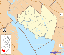 Springtown is located in Cumberland County, New Jersey