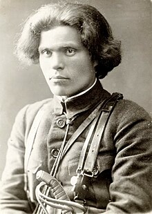 Portrait photograph of Nestor Makhno