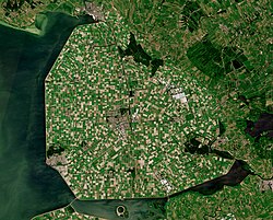 Satellite image of Noordoostpolder