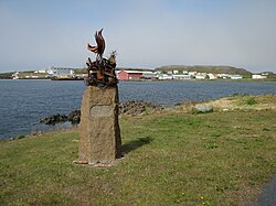 View of Skagaströnd from Spákonufellshöfði