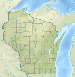 Location of lake in Wisconsin.
