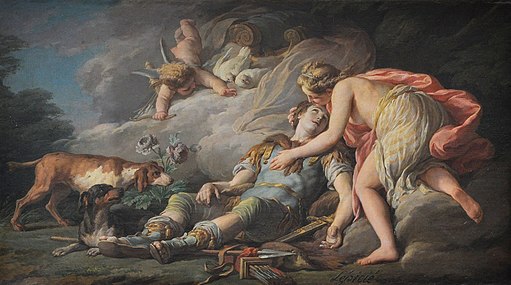 Adonis changé en Anémone (c. 1768), Palace of Versailles.