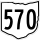 State Route 570 marker