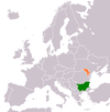 Location map for Bulgaria and Moldova.