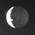 Discovery image of active volcanism on Io