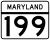 Maryland Route 199 marker