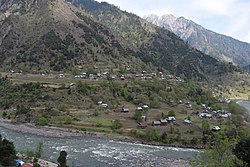Keran in Jammu and Kashmir, as seen from the opposite side of the LOC