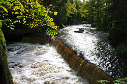 Nõmmeveski Falls on the Valgejõgi River