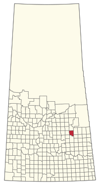 Location of the RM of Sasman No. 336 in Saskatchewan