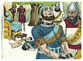 Zedekiah's sons were killed and Zedekiah was made blind before king Nebuchadnezzar