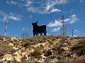 Osborne bull in the province of Alicante