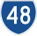 State Route 48 marker